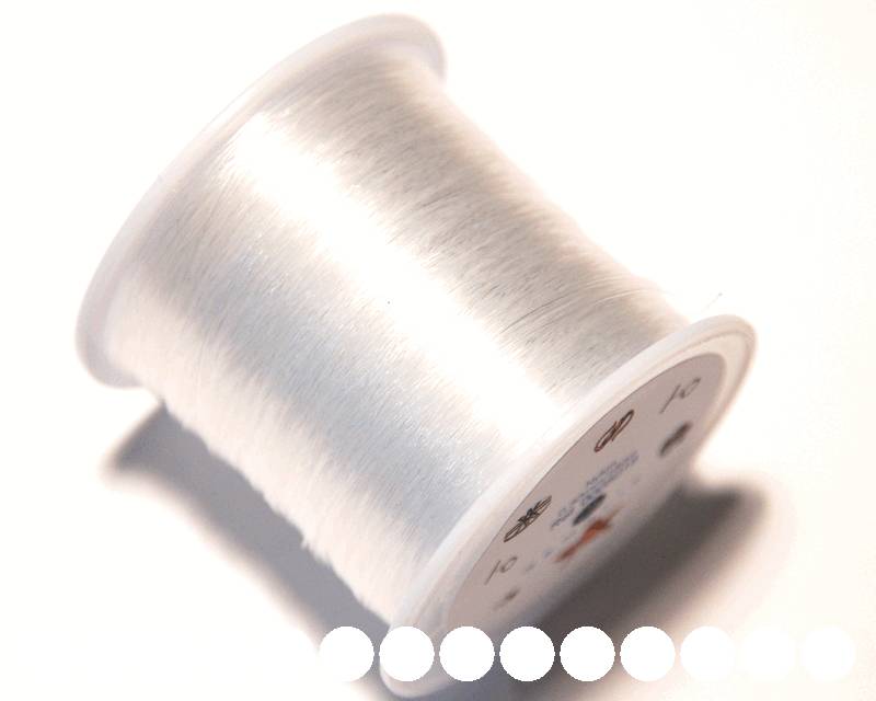 Inelasticity Clear Cord, 0.3 mm. 180m spool