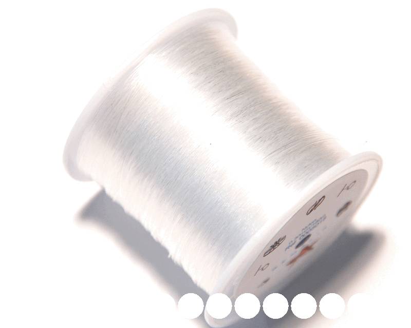 Inelasticity Clear Cord, 0.6 mm. 45m spool