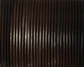 Round Leather Cord. 1mm. Brown
