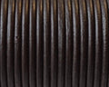 Round Leather cord. 3mm. Brown