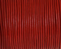 Round Leather Cord. 1mm. Red