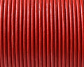Round Leather cord. 2mm. Red