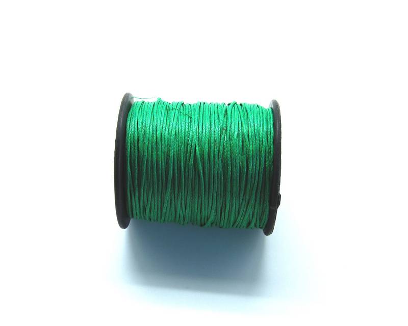 Cotton cord. 1mm. Green