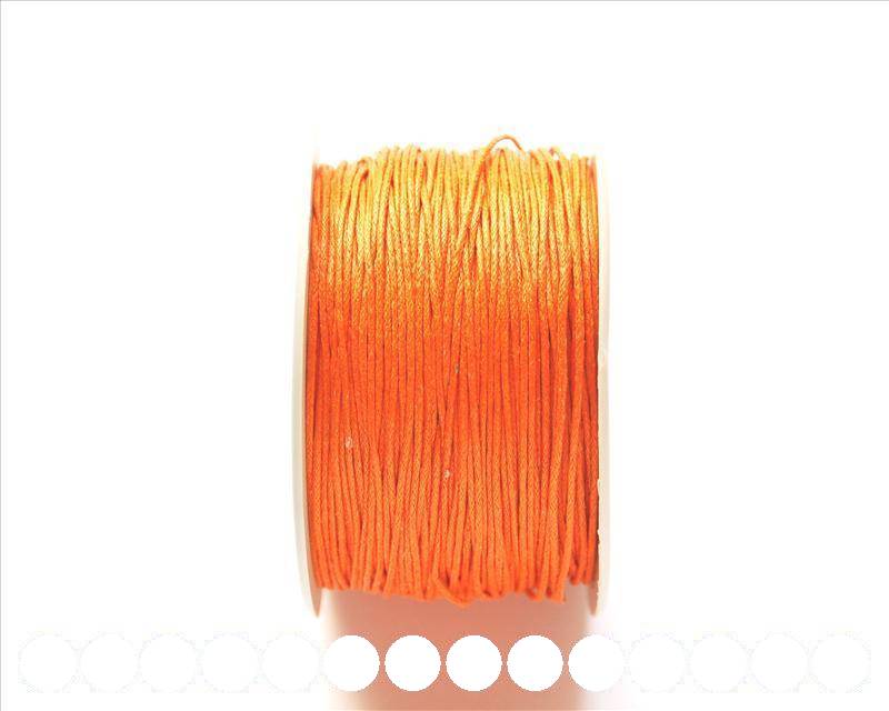 Cotton cord. 1mm. Orange