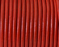 Round Leather cord. 3mm. Red