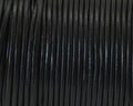 Round Leather Cord. 1.5mm. Black