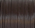 Round Leather Cord. 1.5mm. Darl brown