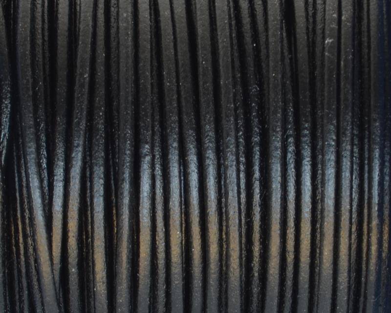 Round Leather cord. 2mm. Black. Best Quality.