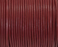 Round Leather Cord. 1mm. burgundy