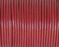 Round Leather cord. 2mm. Burgundy