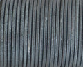 Round leather Cord. 2.5mm. Metallic silver. Best Quality.