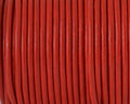 Round leather Cord. 2.5mm. Red.