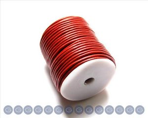 Round Leather cord. 3mm. Bourdeos