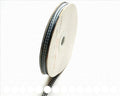 Ribbon. Latticework style 6mm. navy blue-white.