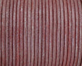 Round leather Cord. 2mm. Metallic red .Best Quality.