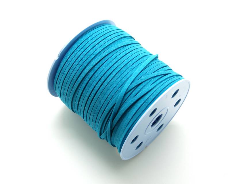 Suede Cord. 3mm.Turquoise.