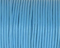 Round leather Cord. 2mm. Light blue.
