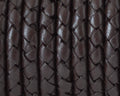 Bolo Braided Round Leather Cord. 5mm. Dark brown.