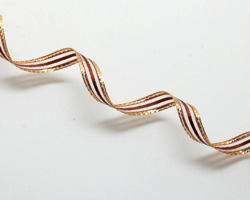 Ribbon&wire. 9mm. Brown. Best Quality.