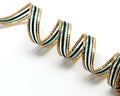 Ribbon&wire. 9mm. Bottle green. Best Quality.