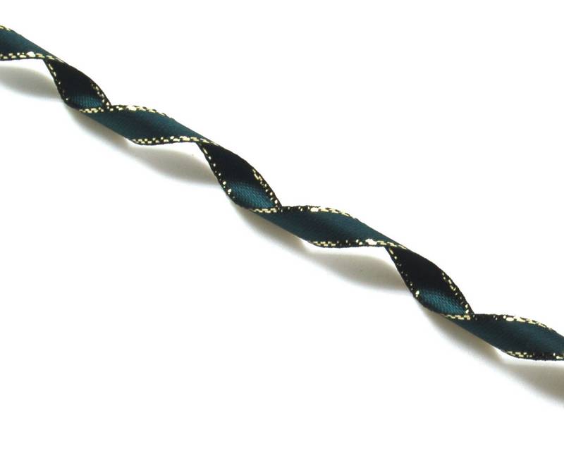 Satin Ribbon. 7mm. Bottle green. Best Quality.