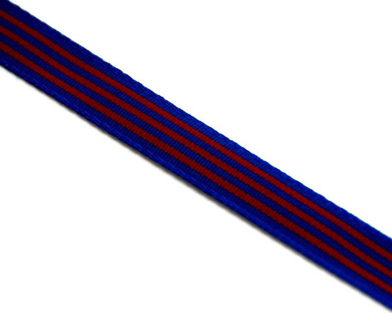 Ribbon. Flag. 10mm. Blue-garnet. Best Quality.