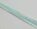 Ribbon&wire. 7mm. Sea blue. Best Quality.