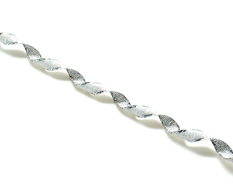 Ribbon. 7mm. Metal silver. Best Quality.