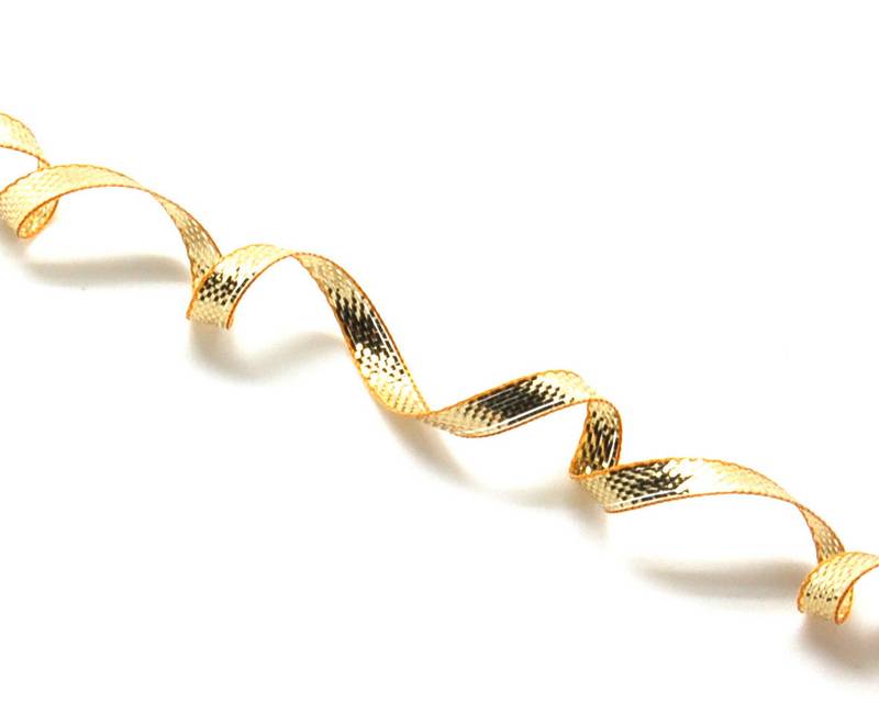 Ribbon. 3mm. Metal gold. Best Quality.