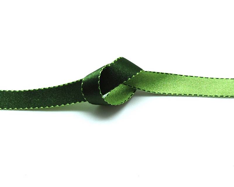 Satin. 10mm. Dark-light green. Reversible. Best qual. 20M.