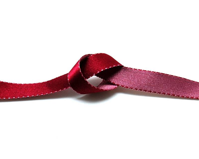 Satin. 10mm. Fuchsia-pink. Reversible. Best qual.