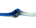 Satin. 10mm. Blue-light grey. Reversible. Best qual.