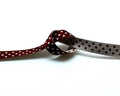 Ribbon. Reversible. 10mm. Garnet-white. Best Quality. 25M.