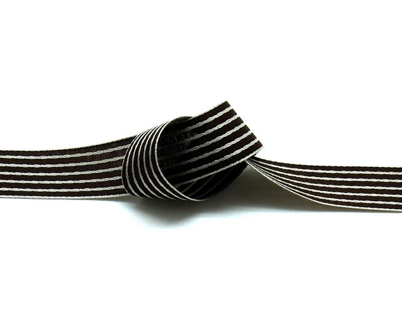Ribbon. 15mm. Dark brown-beige. Best Quality.
