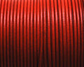 Round leather Cord. 2mm. Orange. Best Quality.