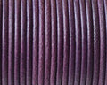 Round leather Cord. 2mm. Plum color. Best Quality.