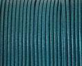 Round leather Cord. 2mm. Turquoise. Best Quality.
