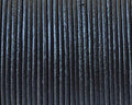 Kangaroo Leather Round Cord. 1mm. Black. Best Quality.