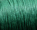 Wax Cord. Round. 1mm. Bottle Green1.