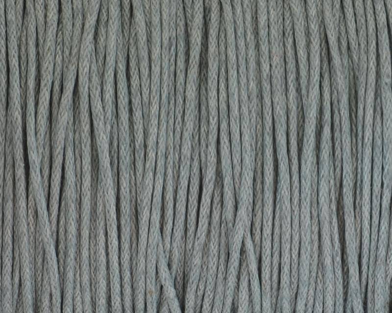 Wax cord. 1mm. Dark grey.