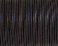 Round leather Cord. 2mm. Dark brown. Best Quality.