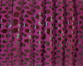 Round Stitched Suede cord. 7mm. Fuchsia.