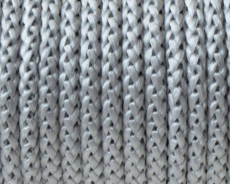 Cord. Polipropylene. Braided. Round. 4.5mm. Light grey. Best Quality.