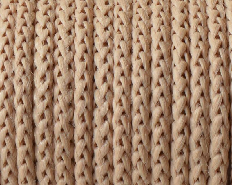 Cord. Polipropylene. Braided. Round. 4.5mm. Light brown. Best Quality.
