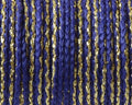Cord. Polipropylene. Braided. 3.8mm. Blue-gold. Best Quality.
