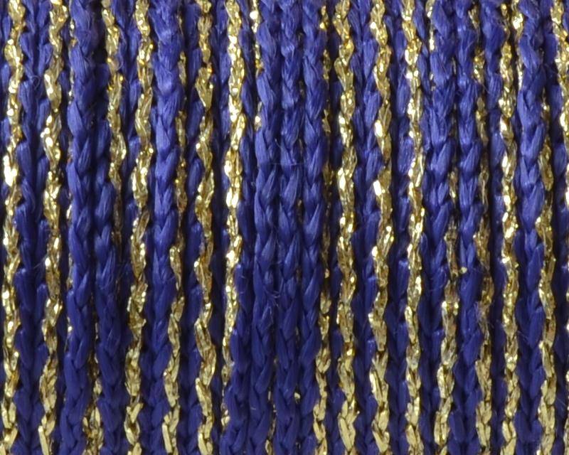 Cord. Polipropylene. Braided. 3.8mm. Blue-gold. Best Quality.
