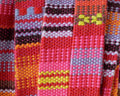 Cotton cord. Ethnic. Flat. 10x1.5mm. Pink-multicolor.