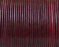 Round Leather Cord. 1.5mm. Burdeaus. Best Quality.