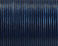 Round Leather Cord. 1.5mm. Navy blue. Best Quality.