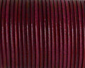 Round Leather cord 2.5mm. Fuchsia. Best Quality.